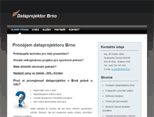 Tablet Screenshot of dataprojektor-brno.cz